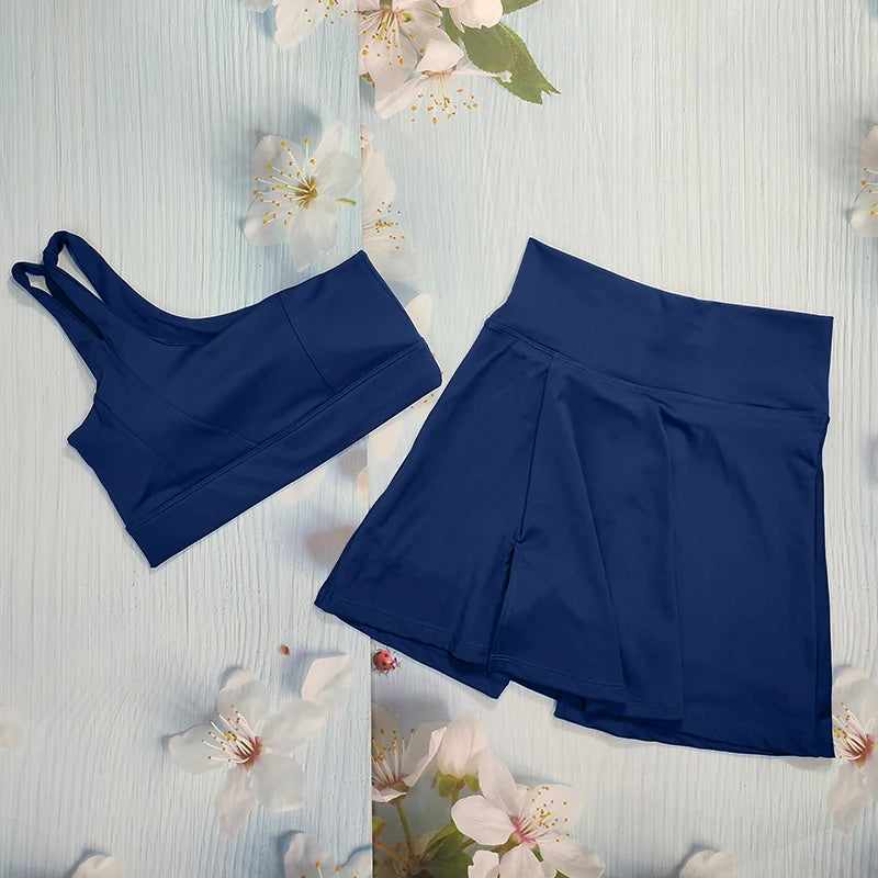 JULIETTE SET - One-Shoulder Crop Top & Skirt