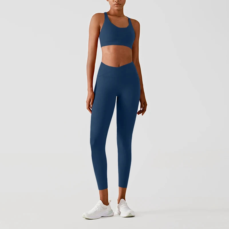LEA LEGGINGS - CROSS WAIST BUM LIFTING YOGA PANTS