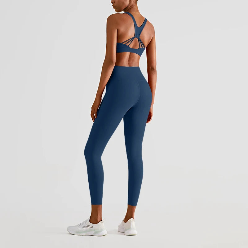 LEA LEGGINGS - CROSS WAIST BUM LIFTING YOGA PANTS