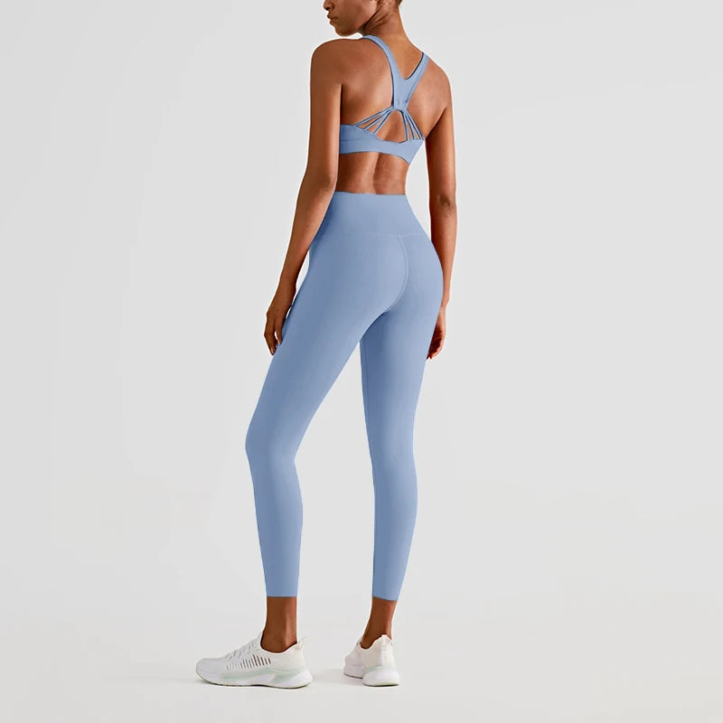 LEA LEGGINGS - CROSS WAIST BUM LIFTING YOGA PANTS