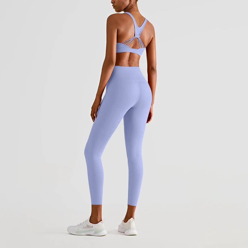 LEA LEGGINGS - CROSS WAIST BUM LIFTING YOGA PANTS