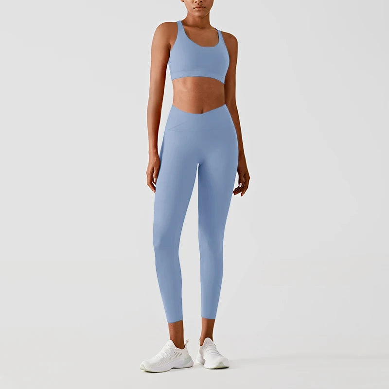 LEA LEGGINGS - CROSS WAIST BUM LIFTING YOGA PANTS