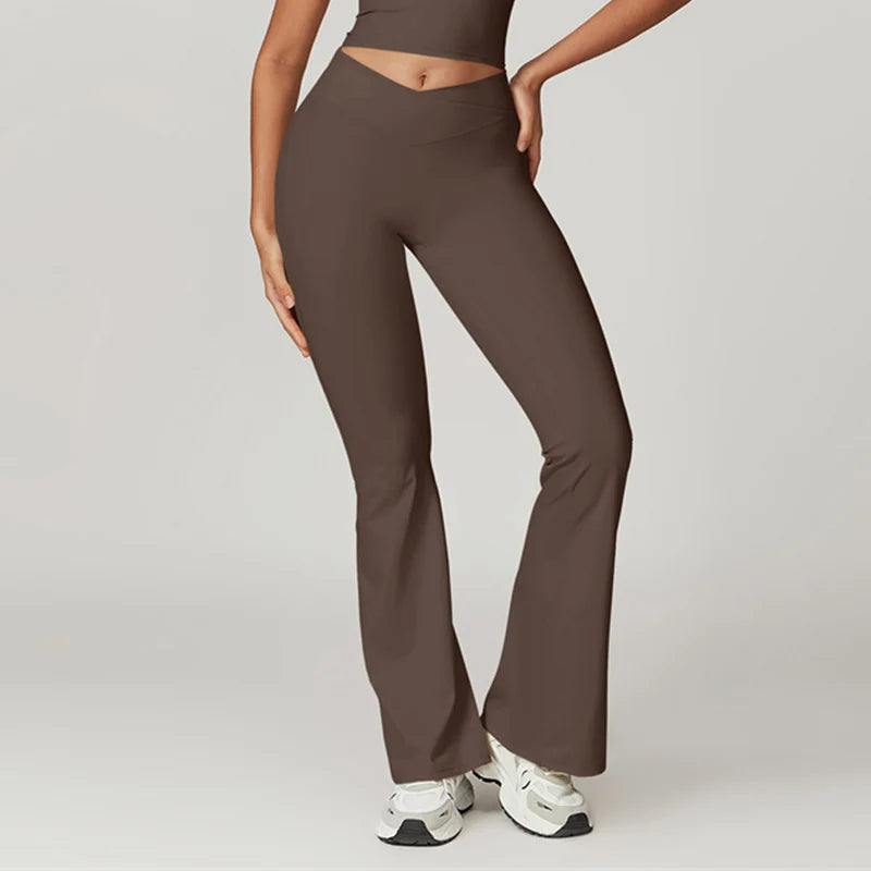 MALIA LEGGINGS - SCRUNCH FLARED YOGA PANTS