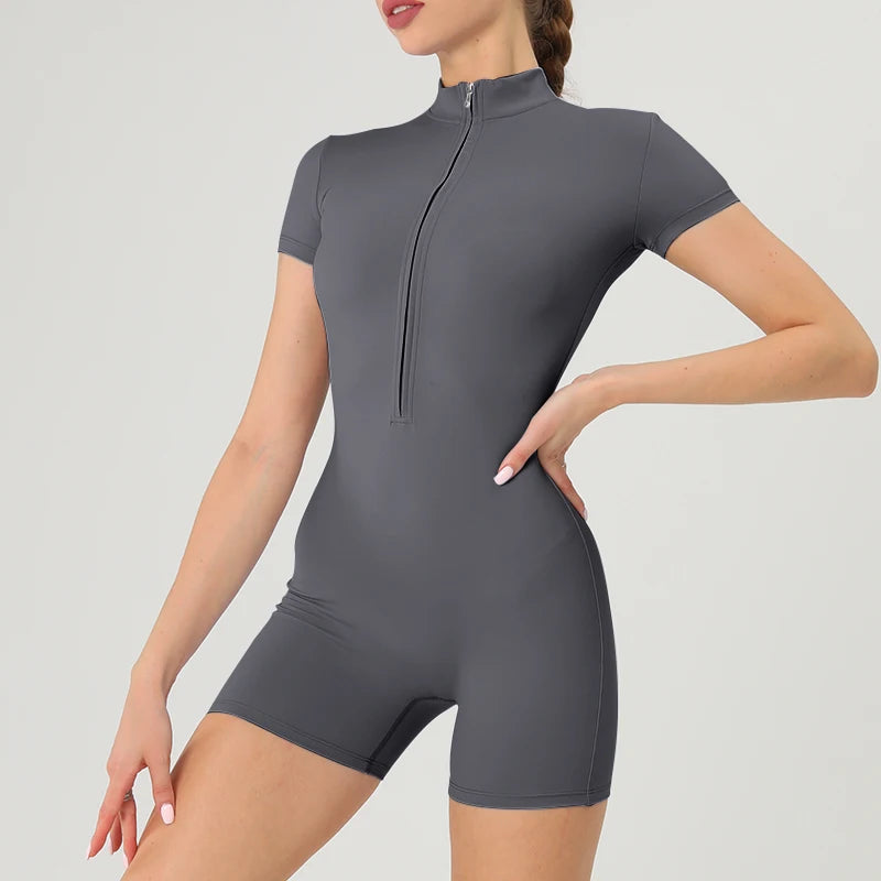 MAYA SET – ZIPPER SHORT JUMPSUIT