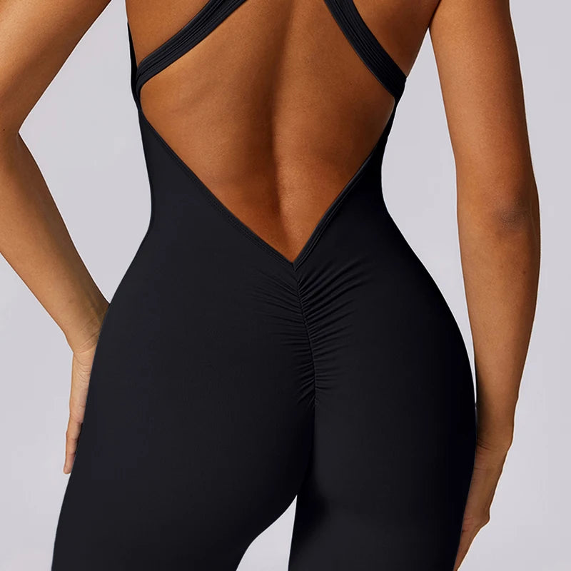 NAOMI SET – V-BACK ZIPPER JUMPSUIT