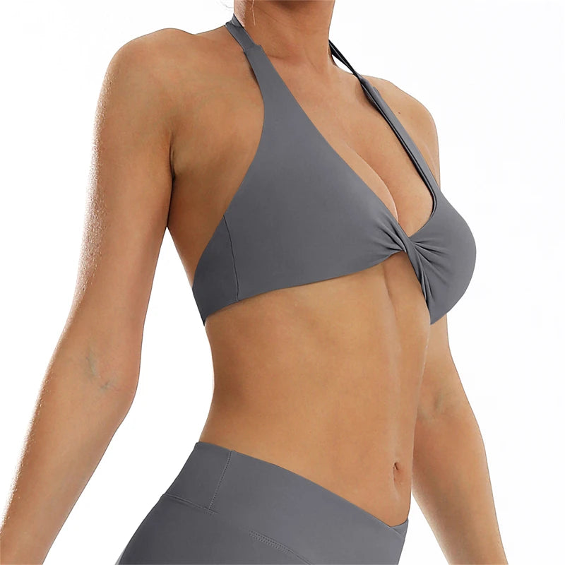 VERA BRA - TWIST HALTER BRA
