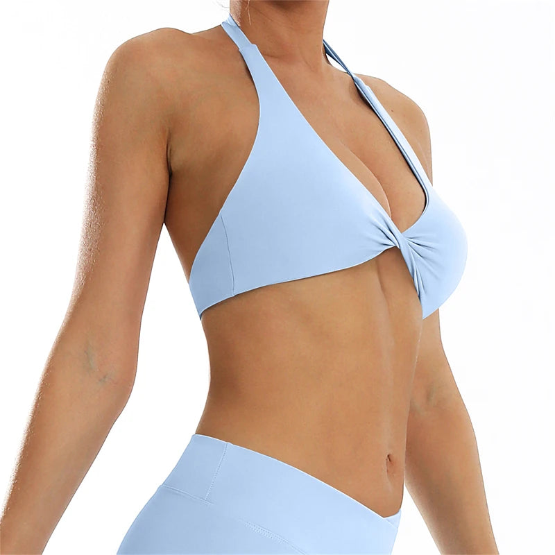 VERA BRA - TWIST HALTER BRA