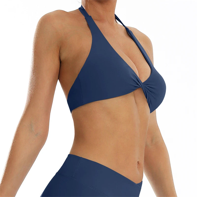 VERA BRA - TWIST HALTER BRA
