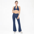 DANIELLE SET - NAVY Twist Halter Bra & Scrunch Leggings