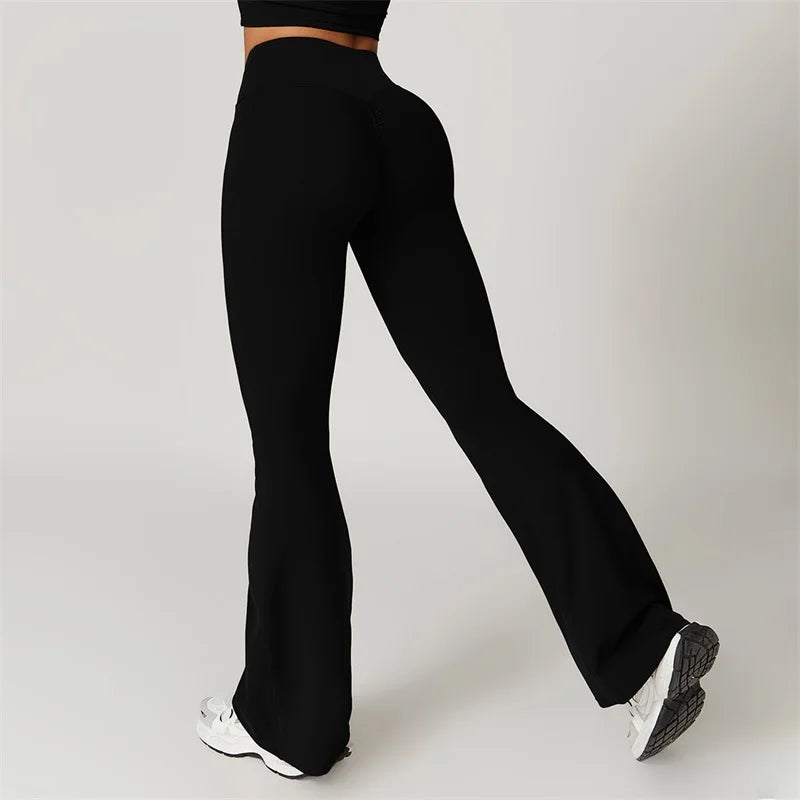 MALIA LEGGINGS - SCRUNCH FLARED YOGA PANTS