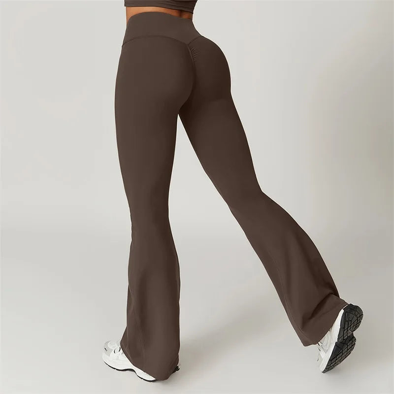 MALIA LEGGINGS - SCRUNCH FLARED YOGA PANTS