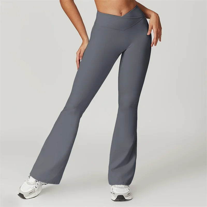 MALIA LEGGINGS - SCRUNCH FLARED YOGA PANTS