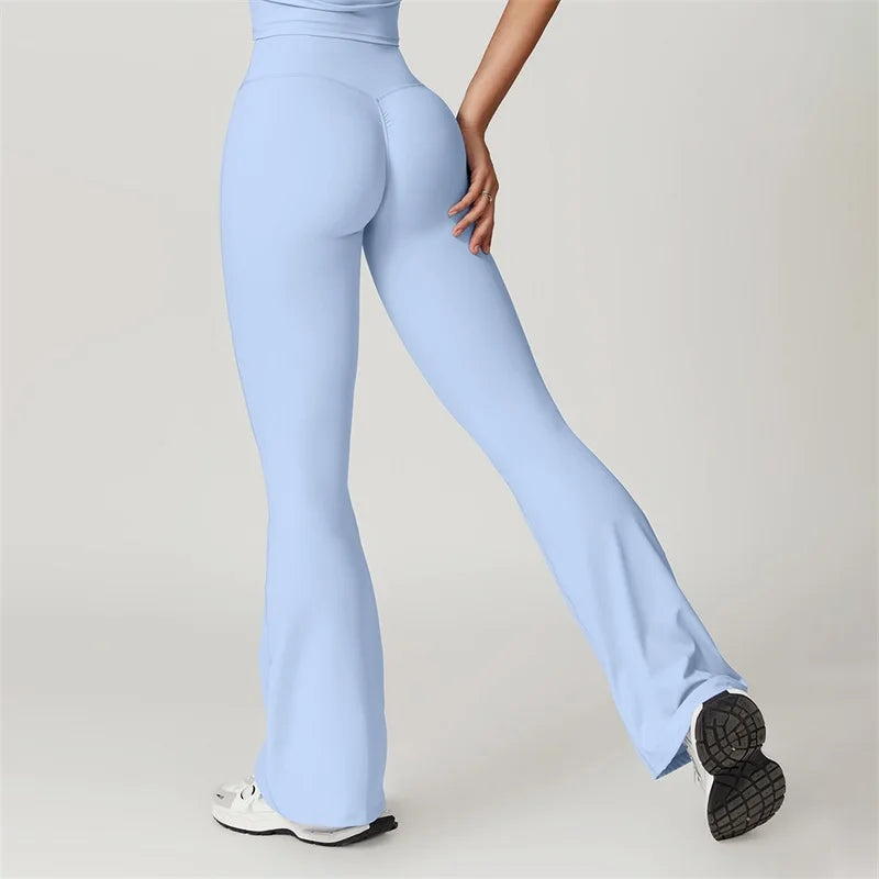 MALIA LEGGINGS - SCRUNCH FLARED YOGA PANTS