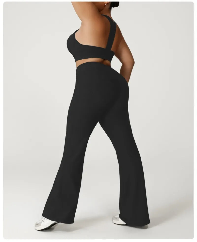 CONNIE SET - HIGH WAIST PLUS SIZE COMPRESSION FITNESS SUIT