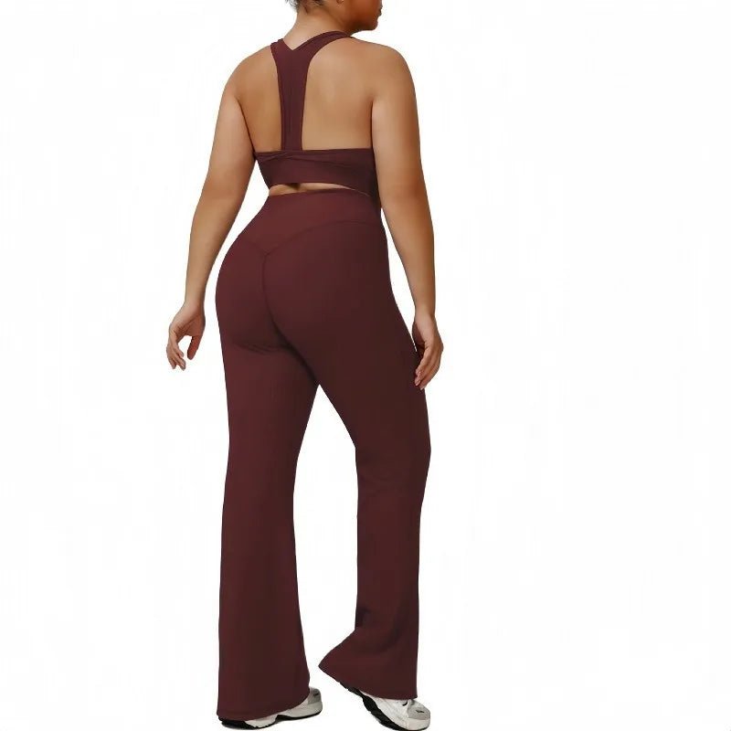 CONNIE SET - HIGH WAIST PLUS SIZE COMPRESSION FITNESS SUIT